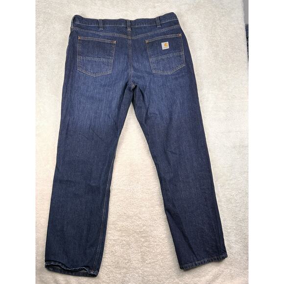 Men's Jeans Carhartt Size 40x34 Cotton Blend 105119-H44 Relaxed Fit Cotton - Picture 2 of 8